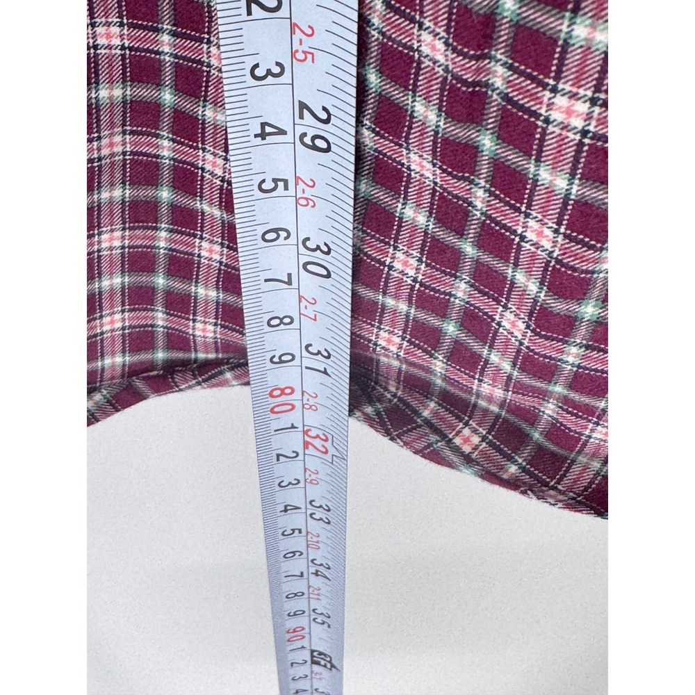 Polo Ralph Lauren Shirt Mens XXL Maroon Plaid Button Down Cotton Classic - Picture 8 of 9